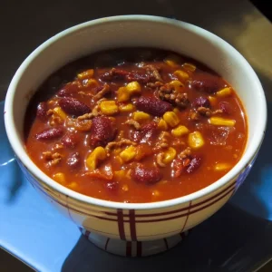 Sopa de Frijoles con Costilla